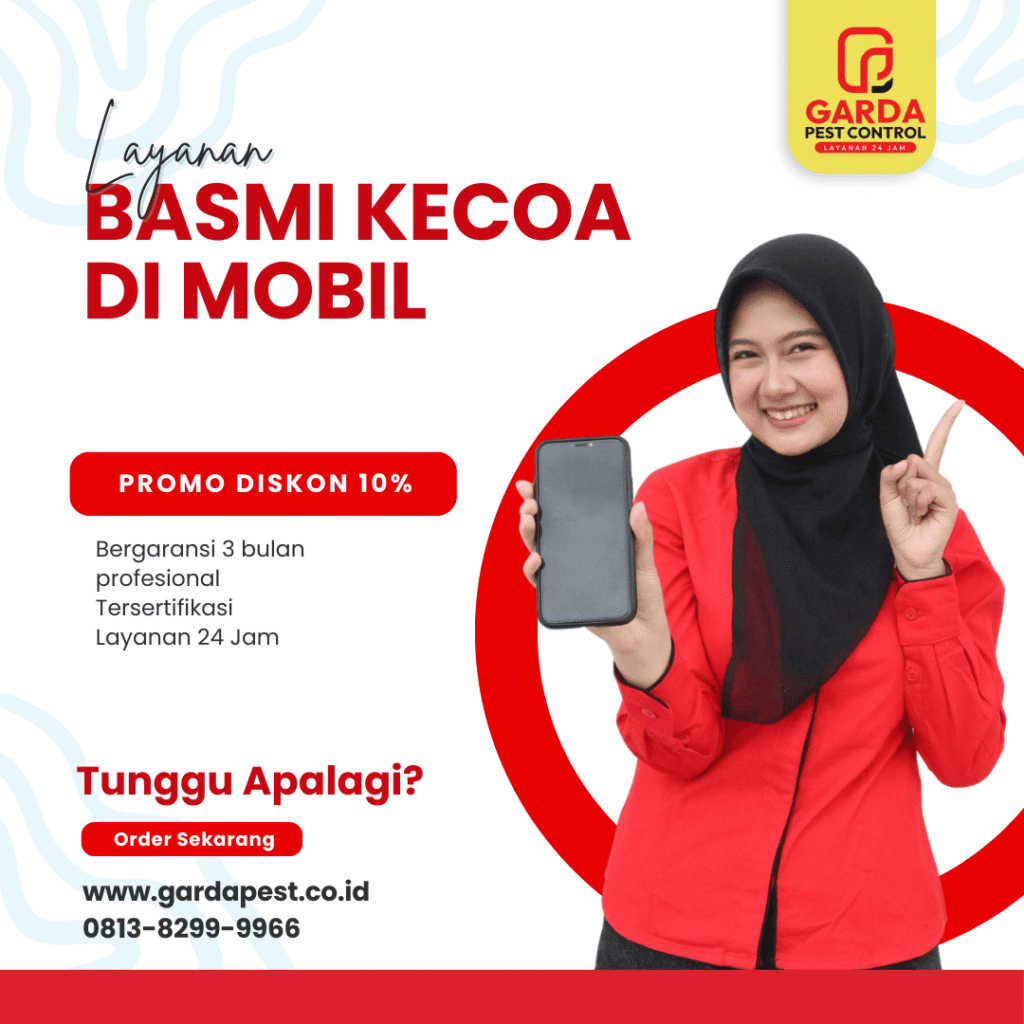 Jasa Pembasmi Kecoa di Mobil Malang Bergaransi 3 Bulan